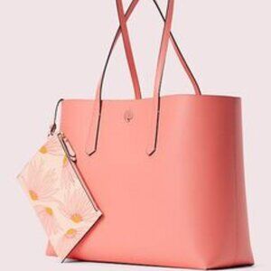 Kate Spade - Molly Falling Flower Pop Large Tote in Lychee